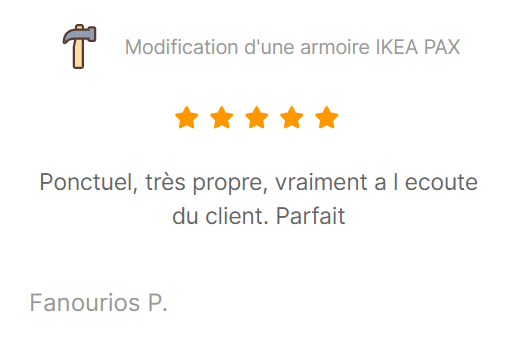 Modification d’une armoire IKEA PAX