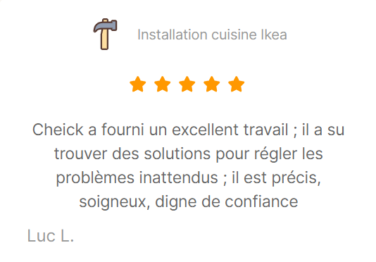 Installation cuisine ikea